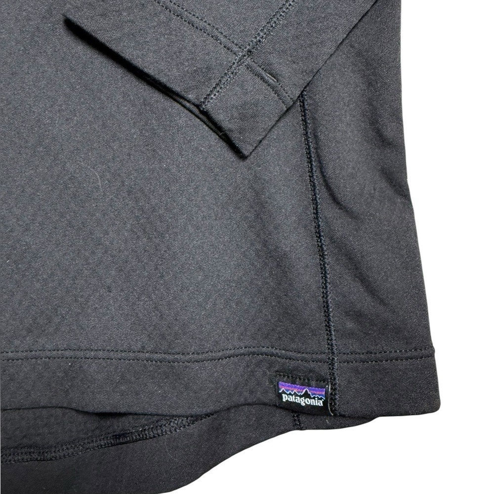 Patagonia Capilene Midweight Quarter Zip Pullover Black XS - Picture 2 of 7